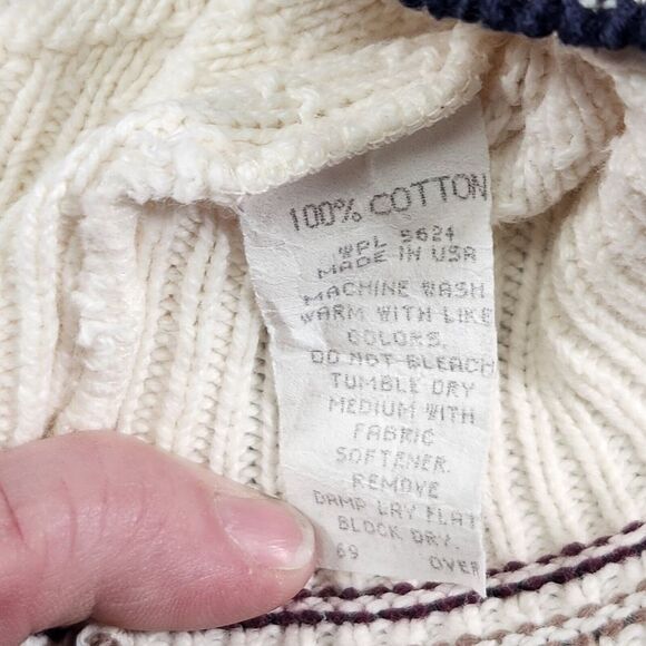 Vintage Carmel Cardigan Mens 2XL XXL White Tennis Ademia Preppy Old Money - Picture 5 of 11